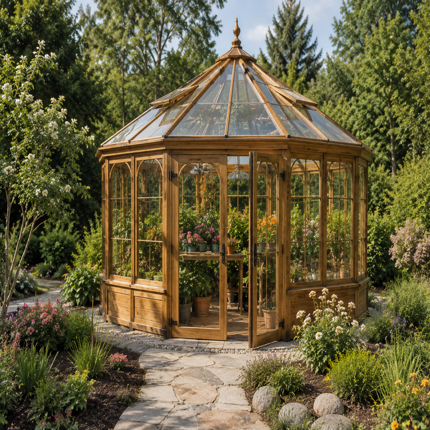 Illuminus Octagonal Greenhouse by Verdant