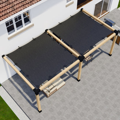 DIY Pergola Kit for an Attached Pergola With Canopies - Any Size Up to 24' x 12'