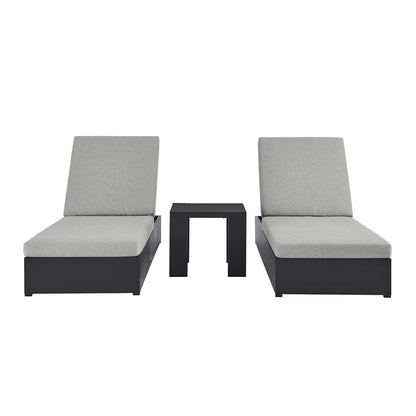 Tahoe 3-Piece Outdoor Patio Chaise Lounge Set
