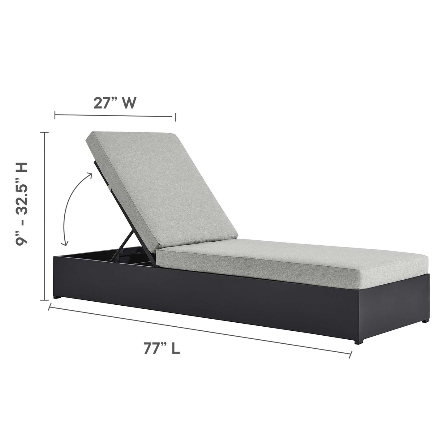 Tahoe 3-Piece Outdoor Patio Chaise Lounge Set