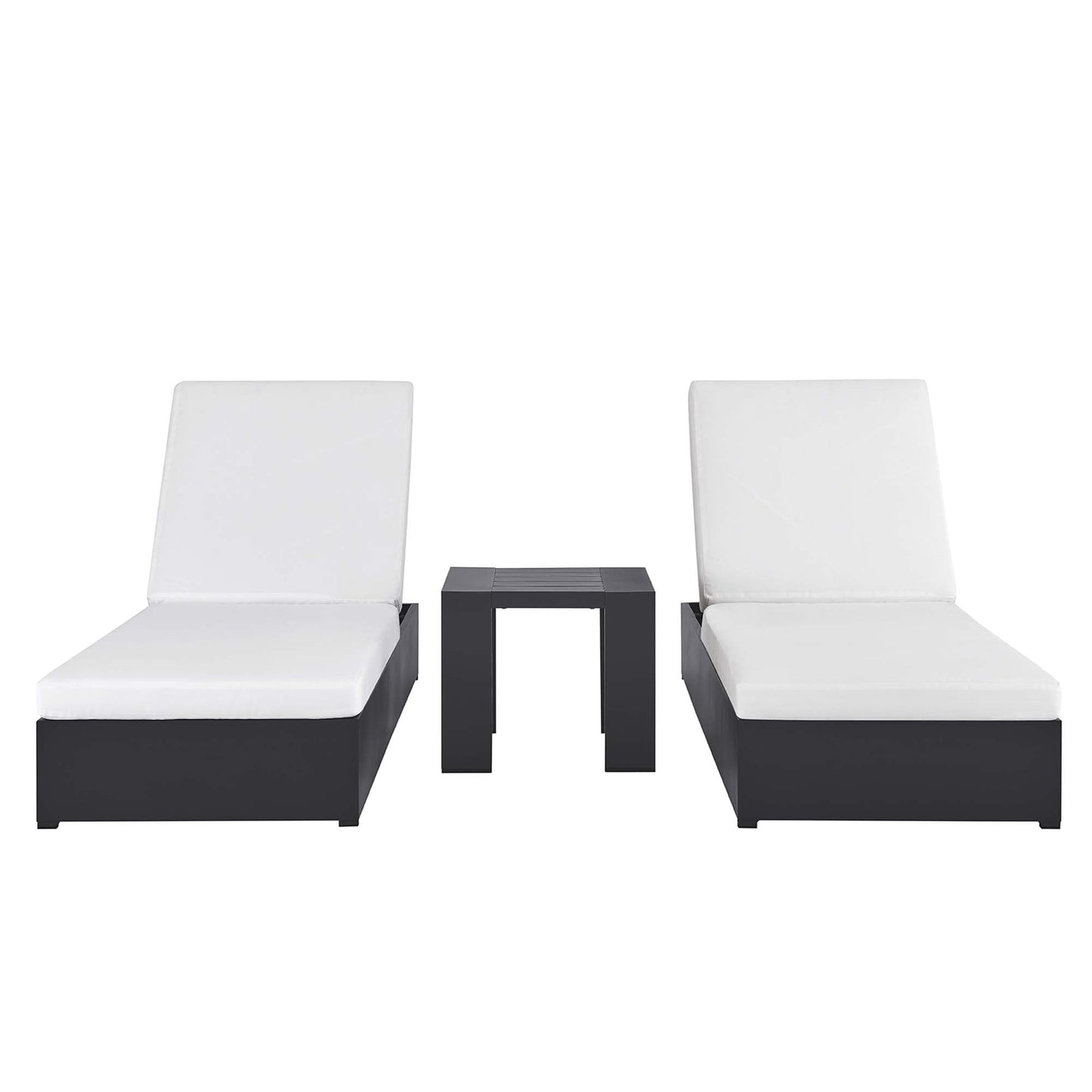 Tahoe 3-Piece Outdoor Patio Chaise Lounge Set