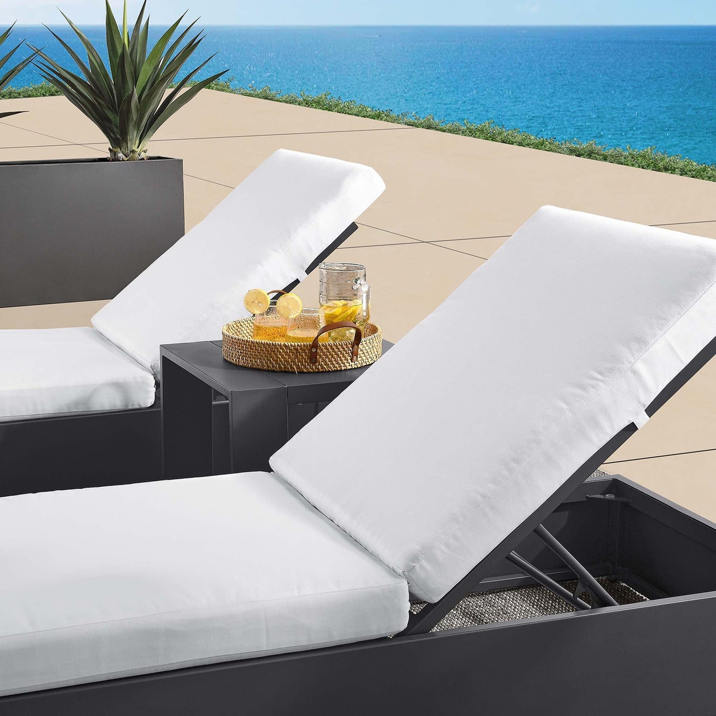 Tahoe 3-Piece Outdoor Patio Chaise Lounge Set