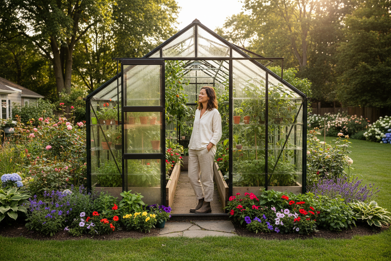 Person at Greenhouse
