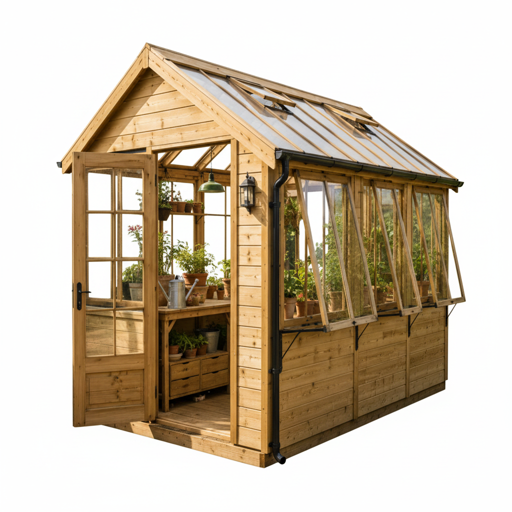 Shed Greenhouse by Verdant